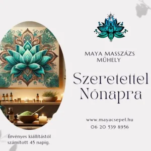 Nőnapi masszázs utalvány